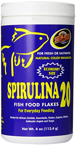 Zoo Med Spirulina 20 Flake Fish Food، 4-Ounce